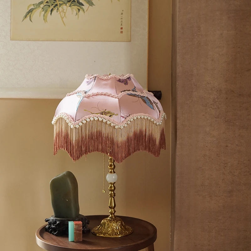 Butterfly Lampshade with Tassels