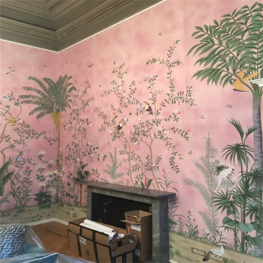 Flowering Branch and Bird Mural