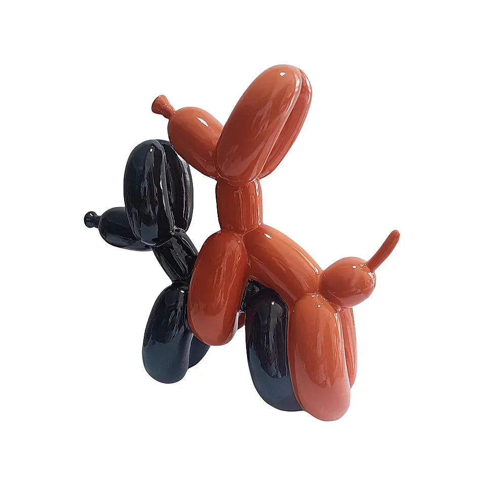 Make Love Balloon Dogs Black Orange