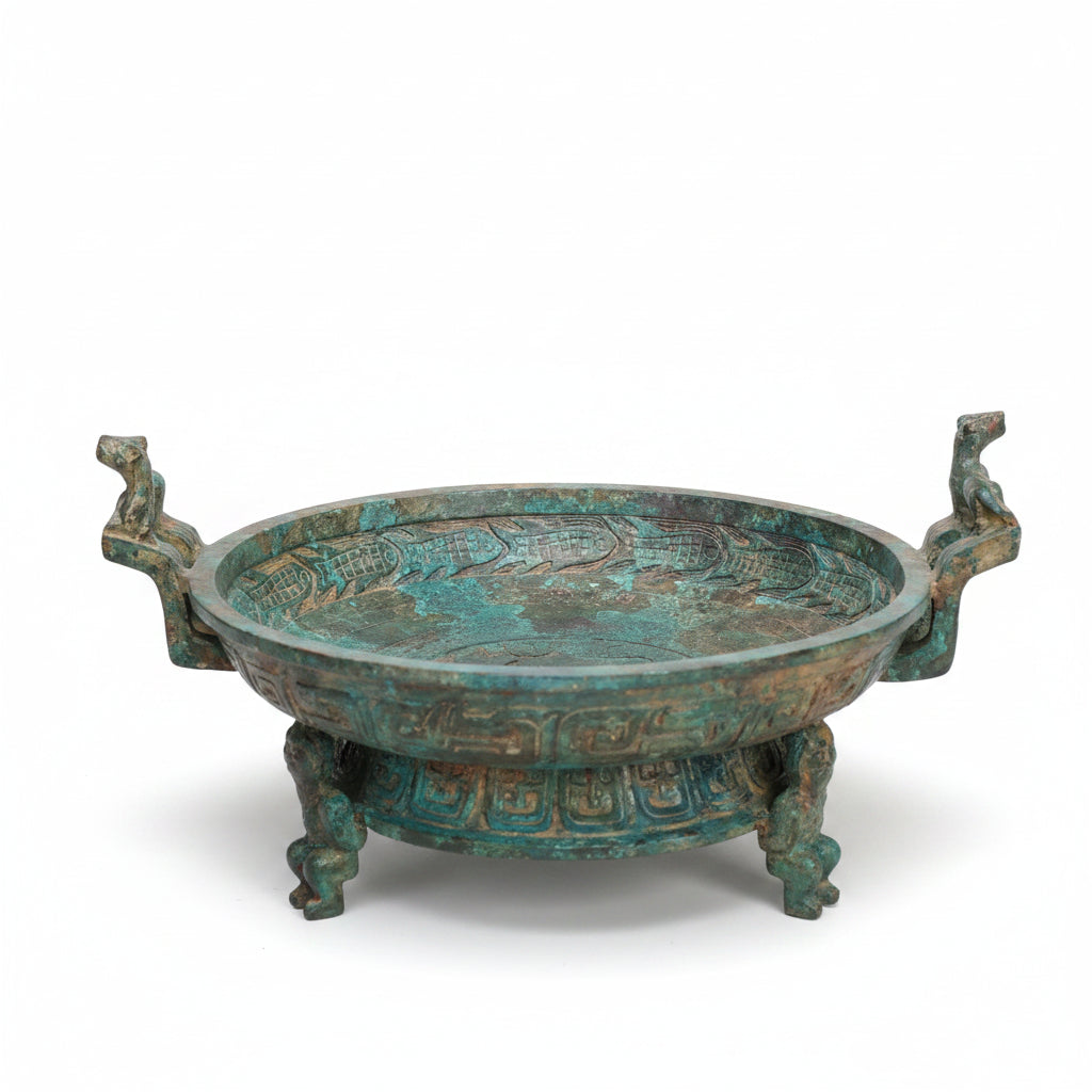 Warring States Bronze Fish Vessel — Antique Reproduction