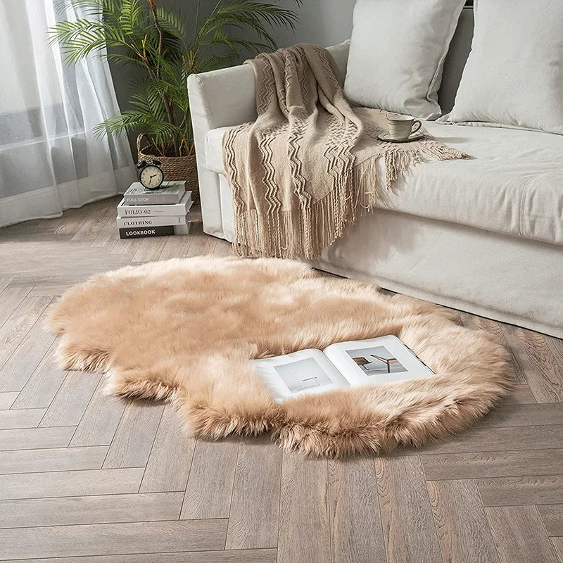 Animal Shaped Faux Fur Rug Runner