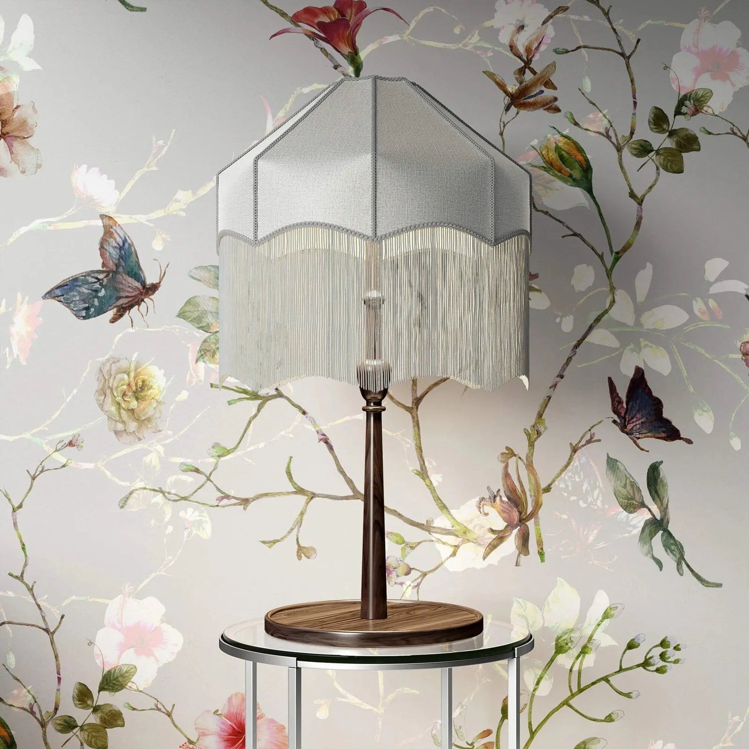Chinoiserie Garden Bird Wallpaper