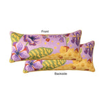 Meadow Folk Velvet Country Floral Throw Pillow Cover
