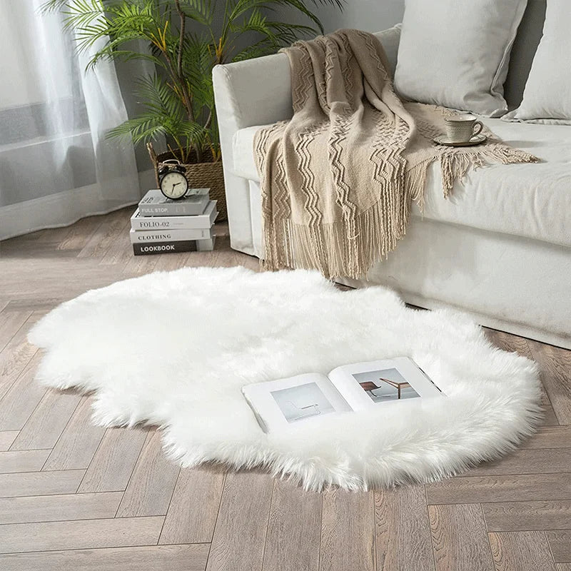 Animal Shaped Faux Fur Rug Runner