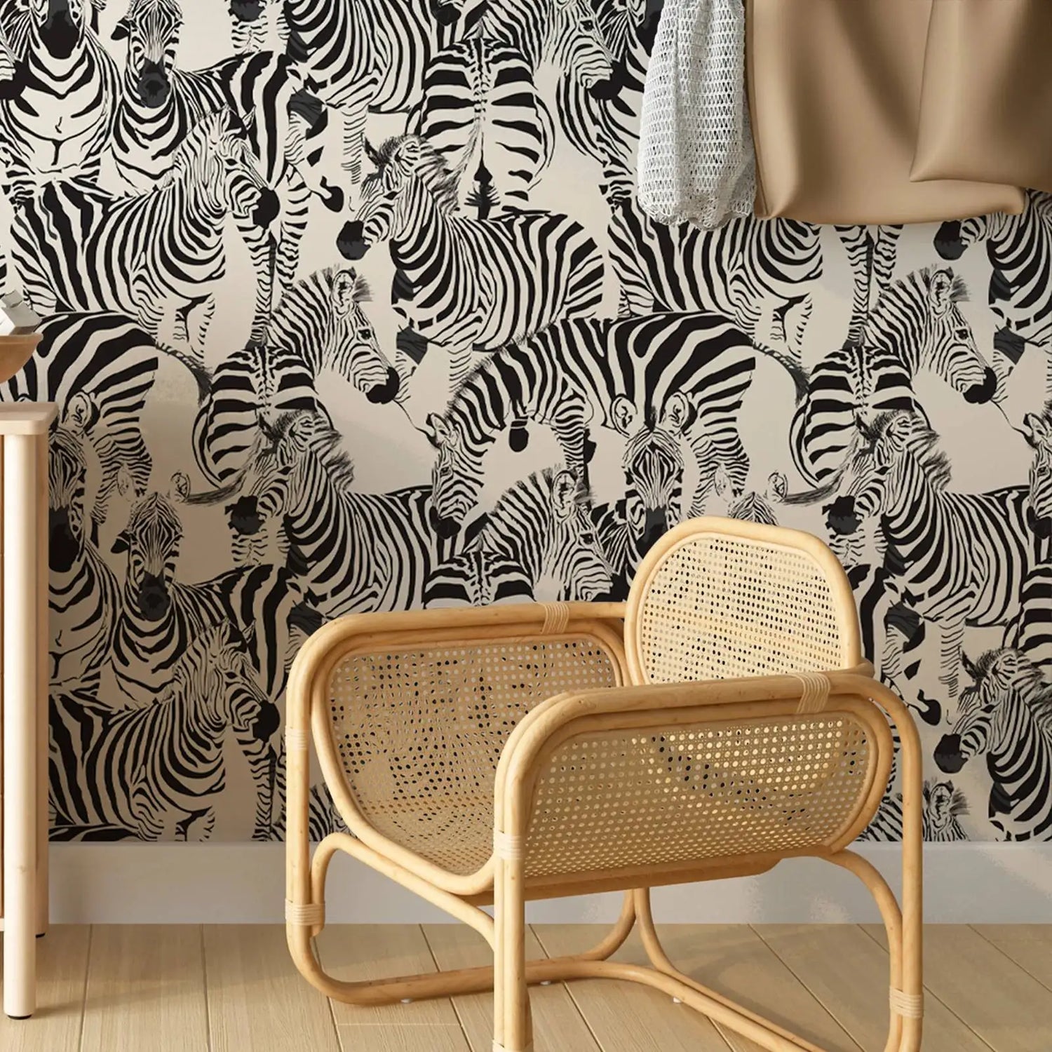 Boho Zebra Wallpaper