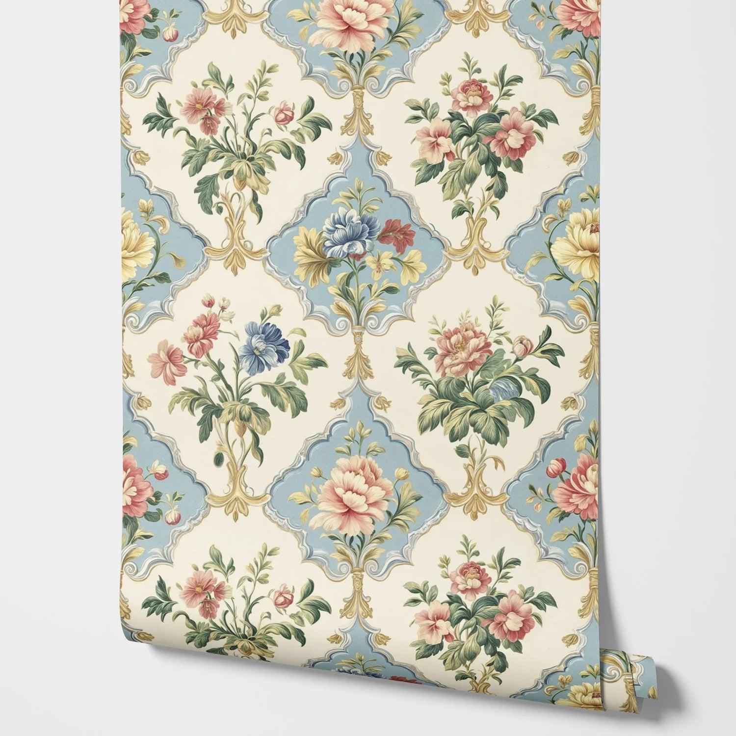 Vintage Garden Floral Wallpaper