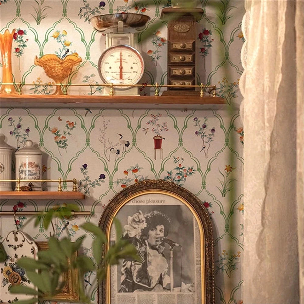 French Country Floral Wallpaper