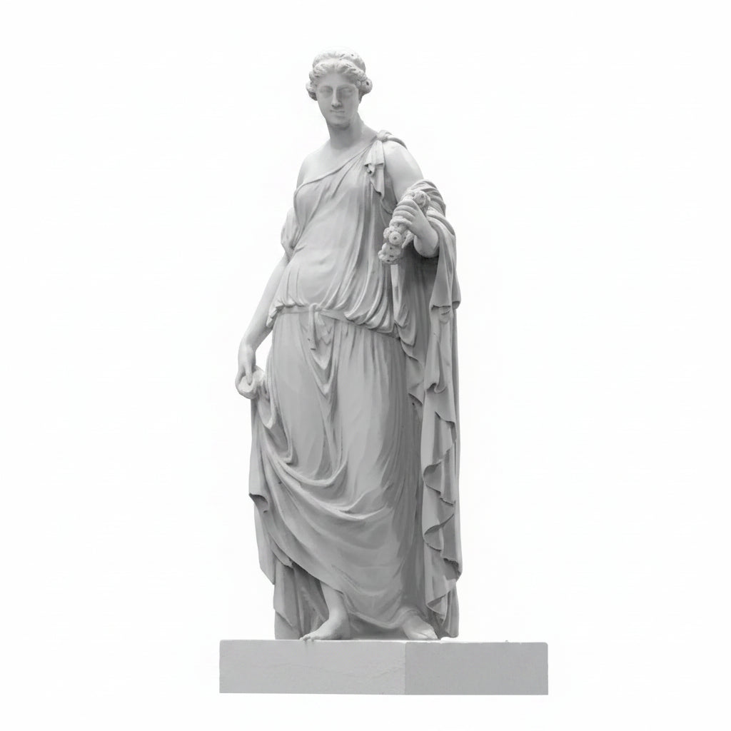 Goddess Flora Hand-Painted Resin Sculpture