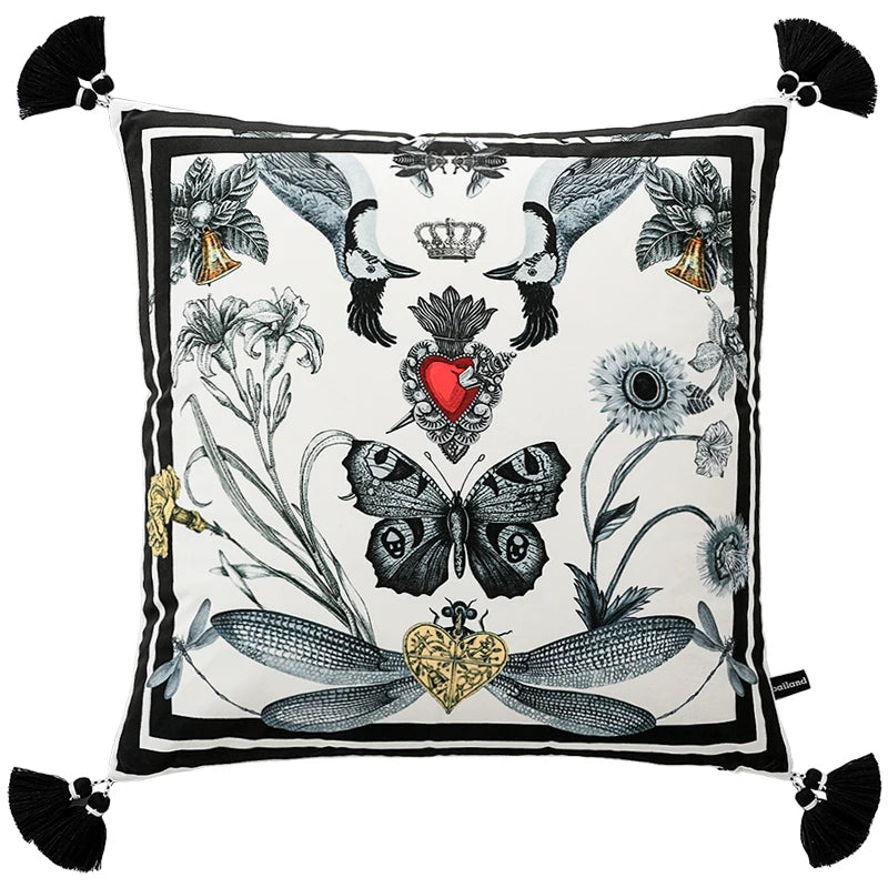 Exquisite Black Nocturne Luxury Pillow Case