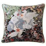Meadow Mare Velvet Floral Horse Throw Pillow Cover