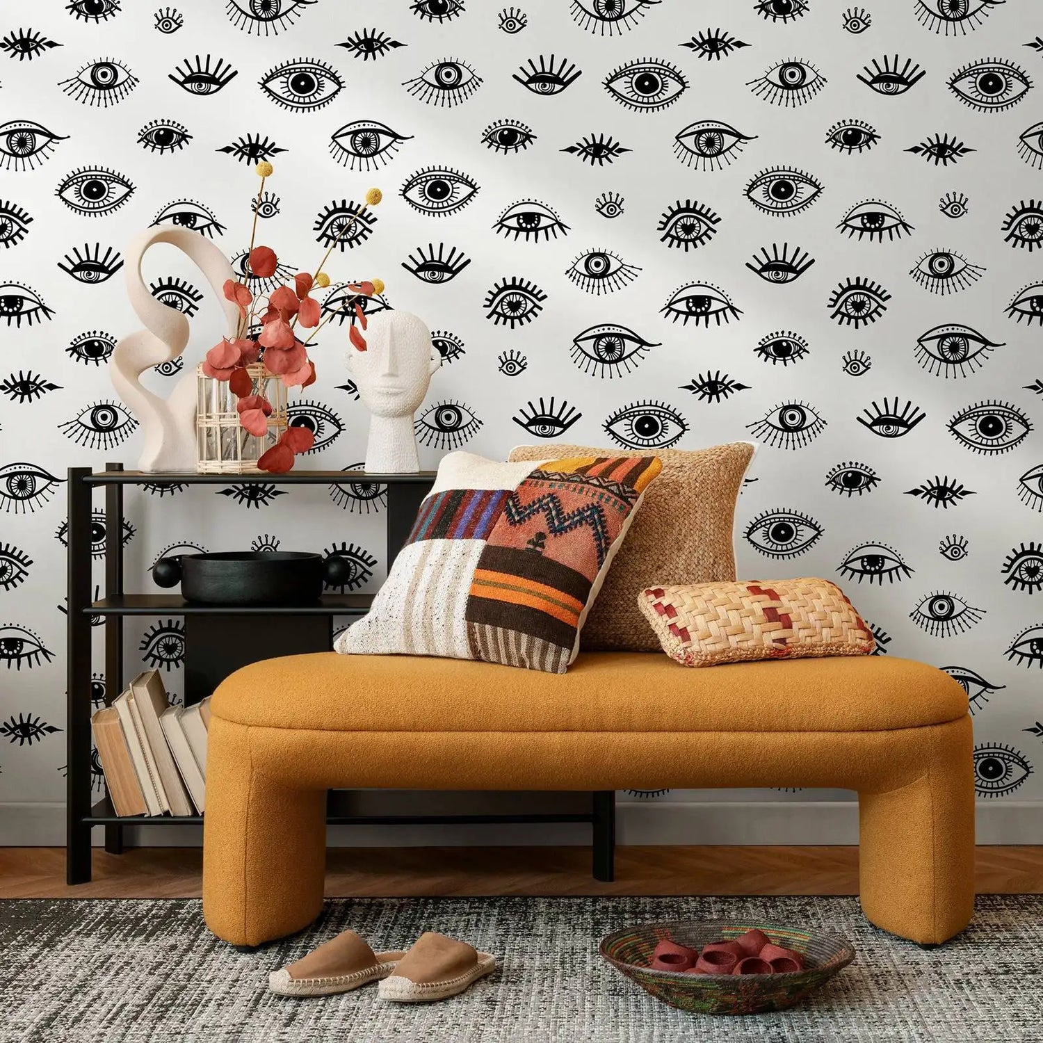 Black And White Eyes Wallpaper
