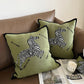 Arrows and Zebra Green Throw Pillow Cover