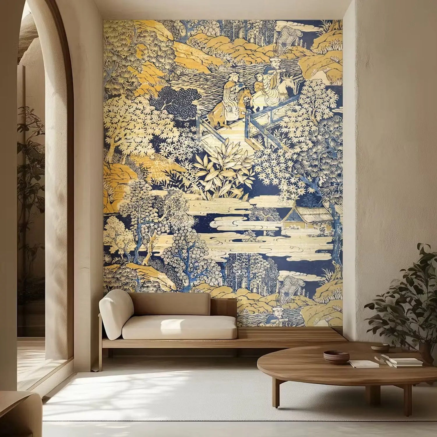 Chinoiserie Scenic Mural