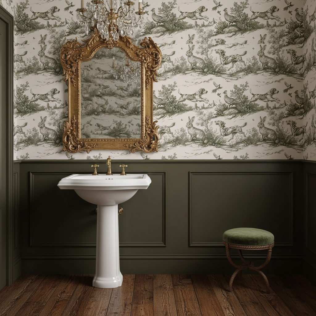 Country Hunt Woodland Mural