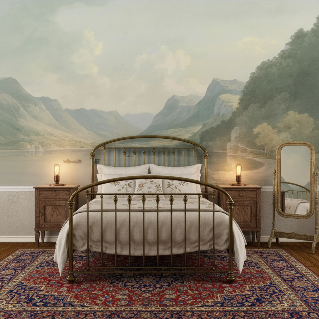 Mountain Lake Vista Mural