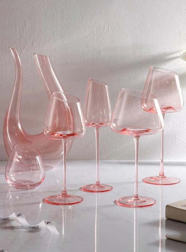 Nordic Flamingo PInk Wine Glass