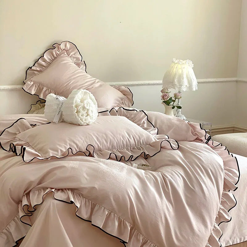 French Princess Ruffle Duvet Set