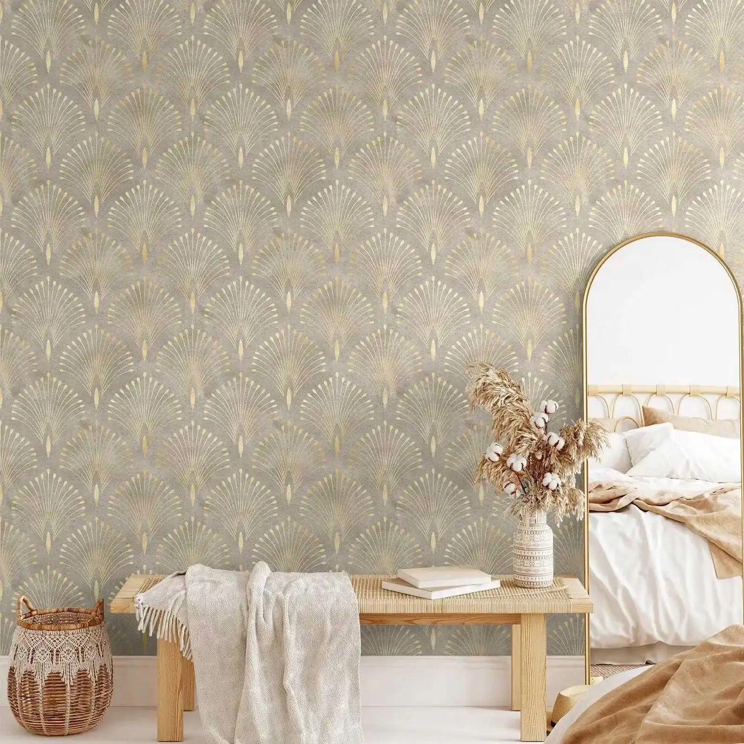 Art Deco Vintage Geometric Wallpaper