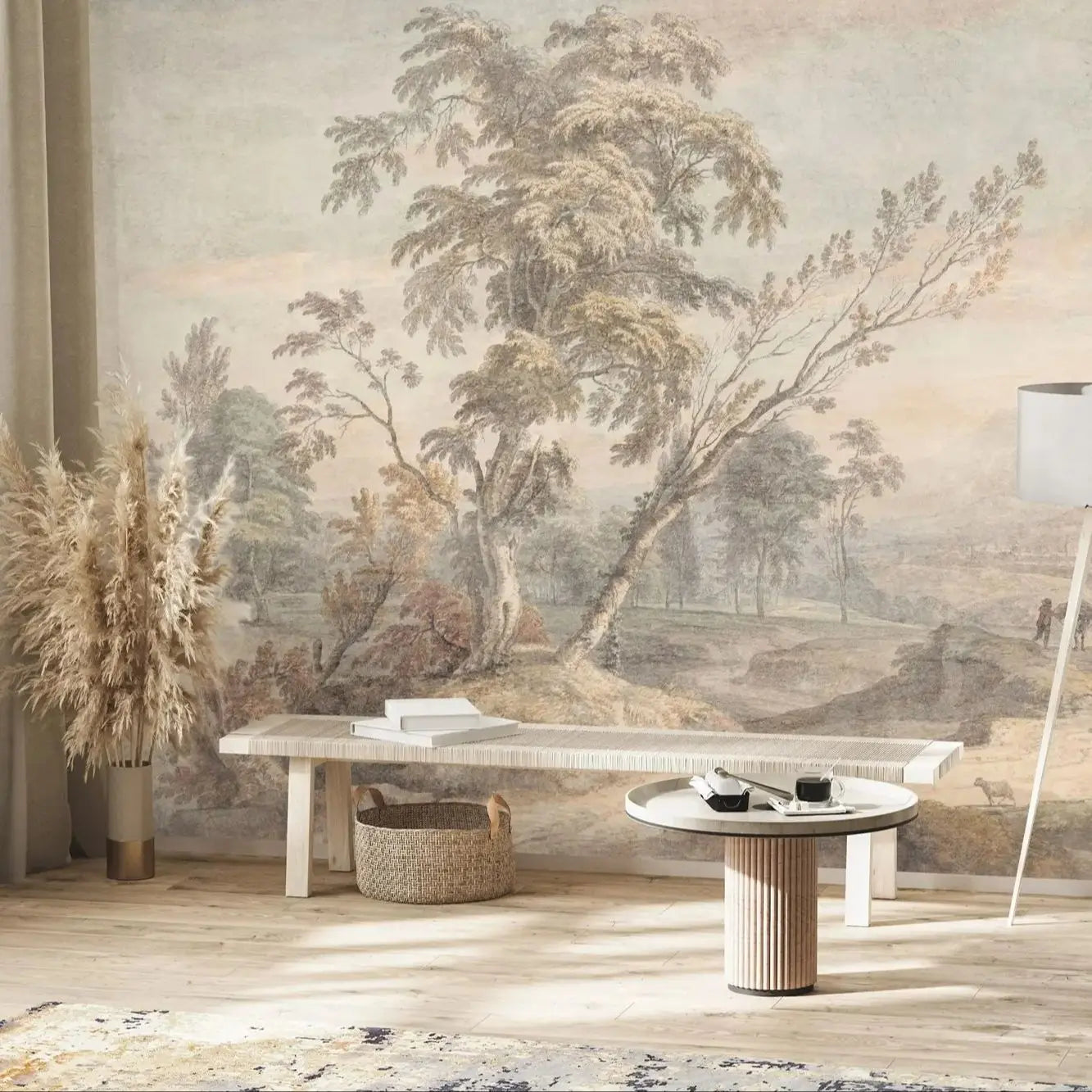 Neutral Old Trees Mural