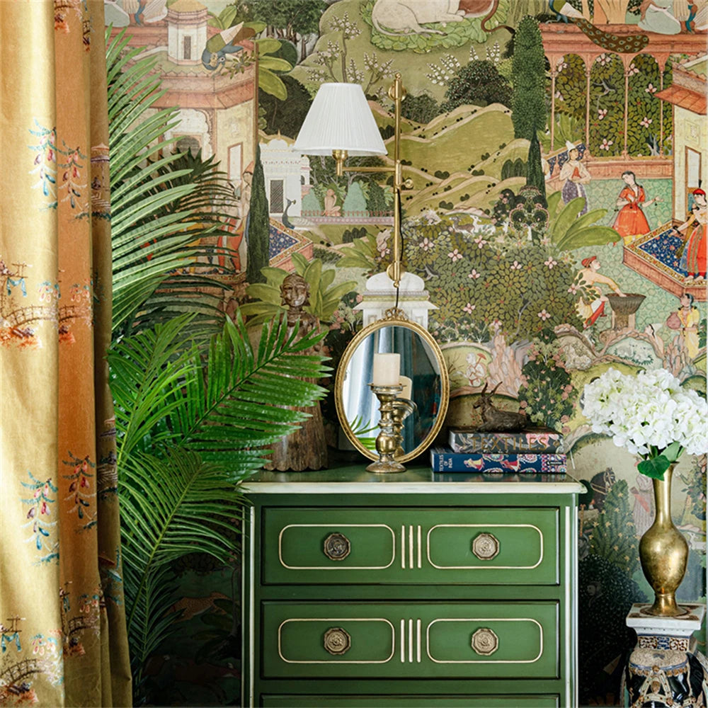Indian Mythology Scene Mural