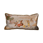 Cloud Horse Velvet Chinoiserie Throw Pillow Cover