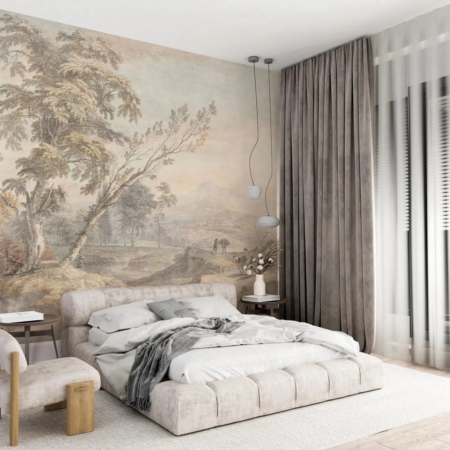 Neutral Old Trees Mural