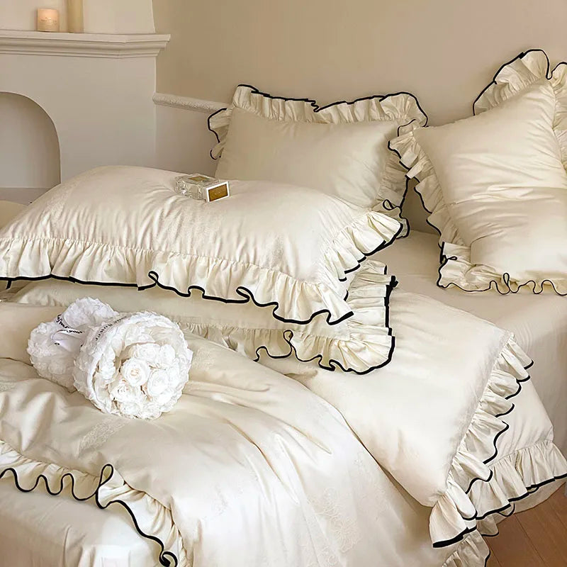 French Princess Ruffle Duvet Set