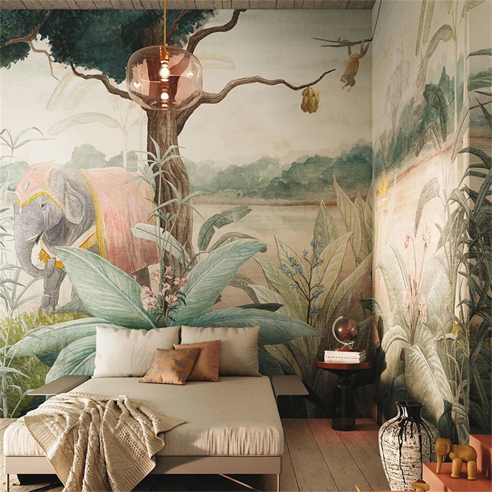 Elephant Safari Mural