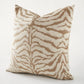 Zebra Print Jacquard Throw Pillow Cover