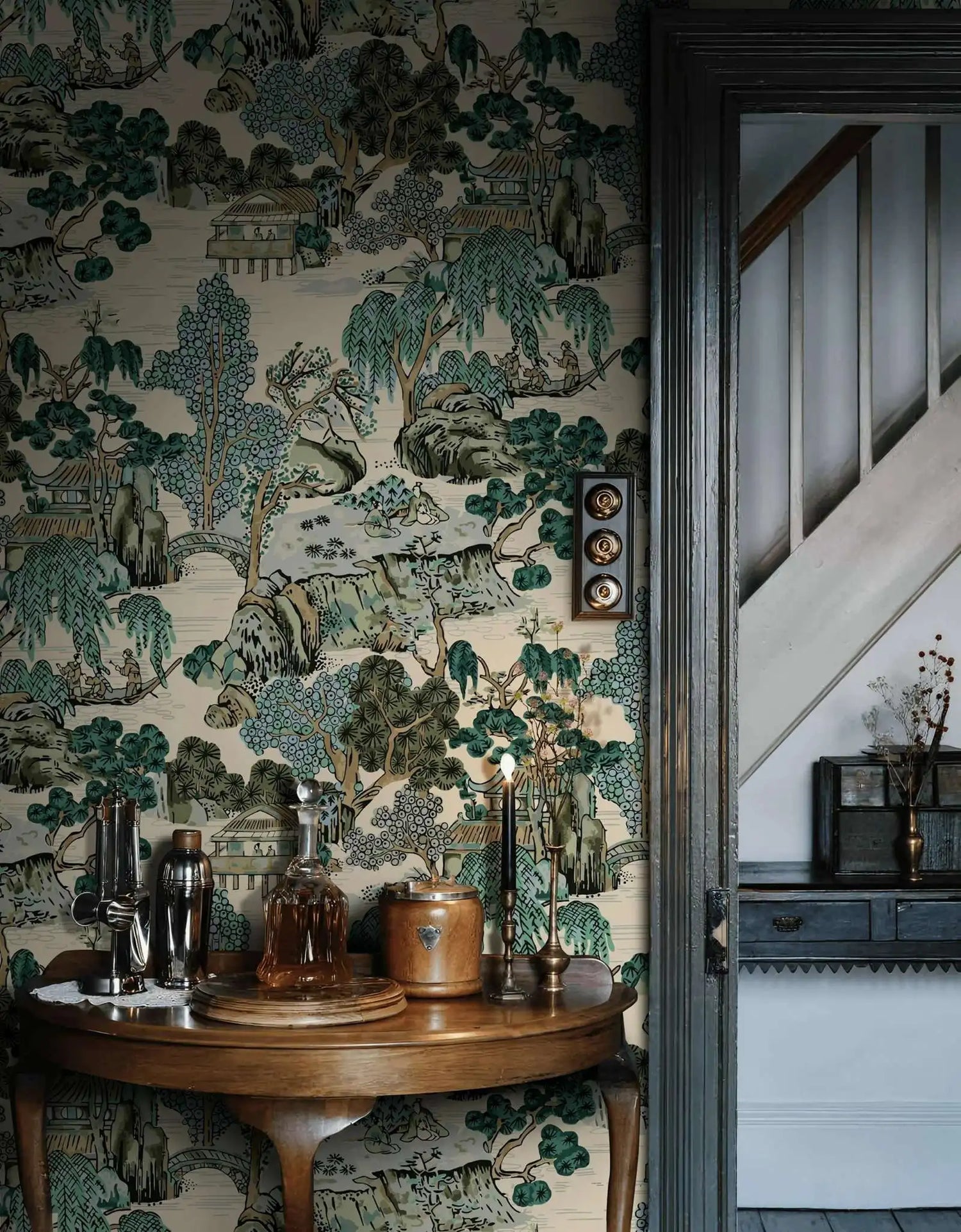 Japanese Garden Oriental Landscape Mural Wallpaper
