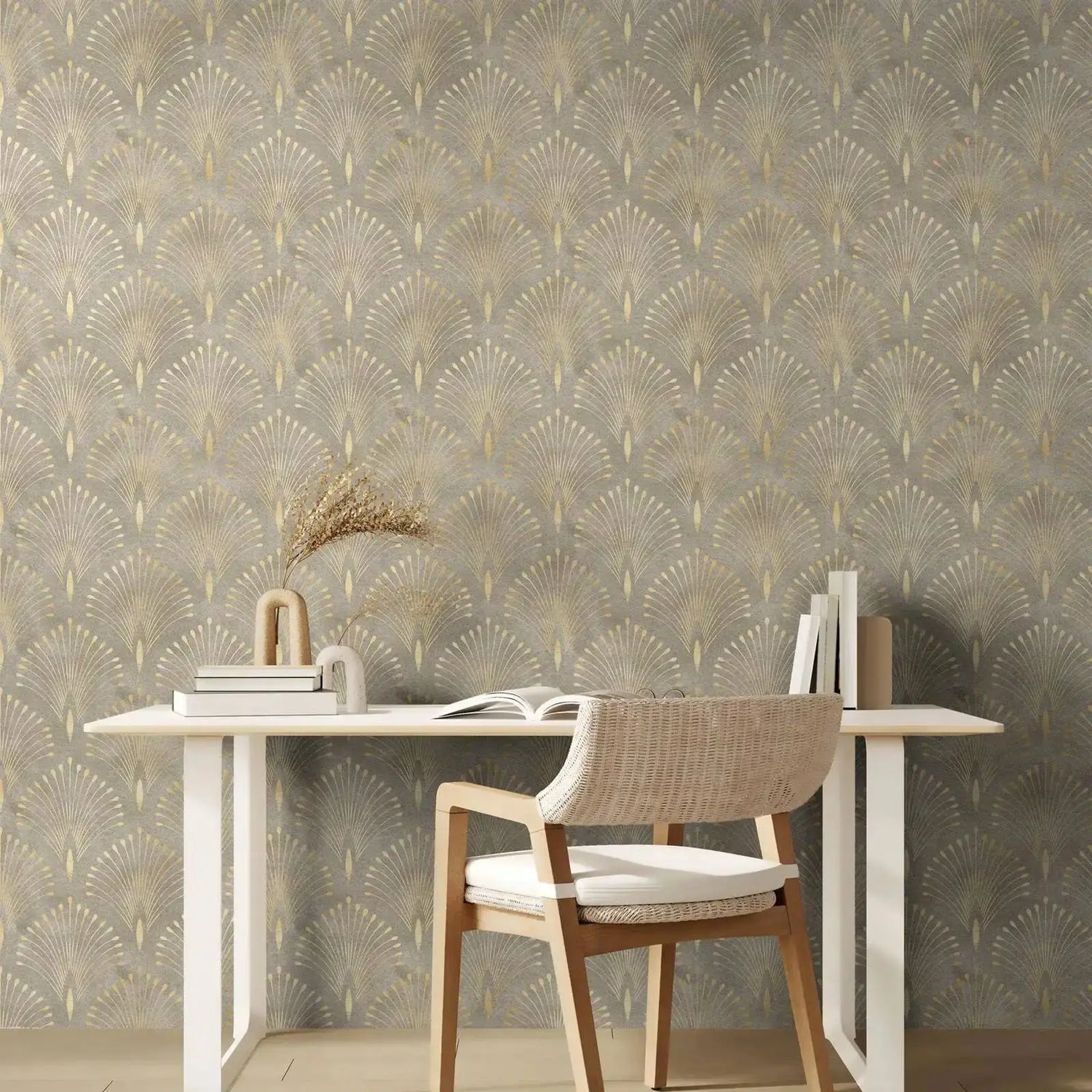 Art Deco Vintage Geometric Wallpaper
