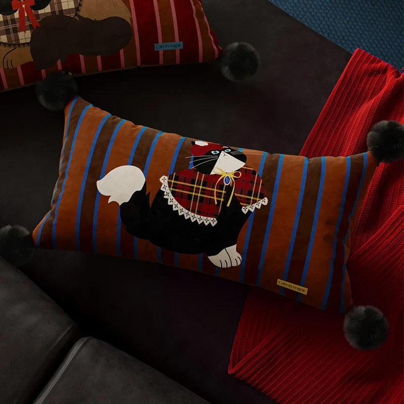 Highland Hound Lumbar Throw Pillow