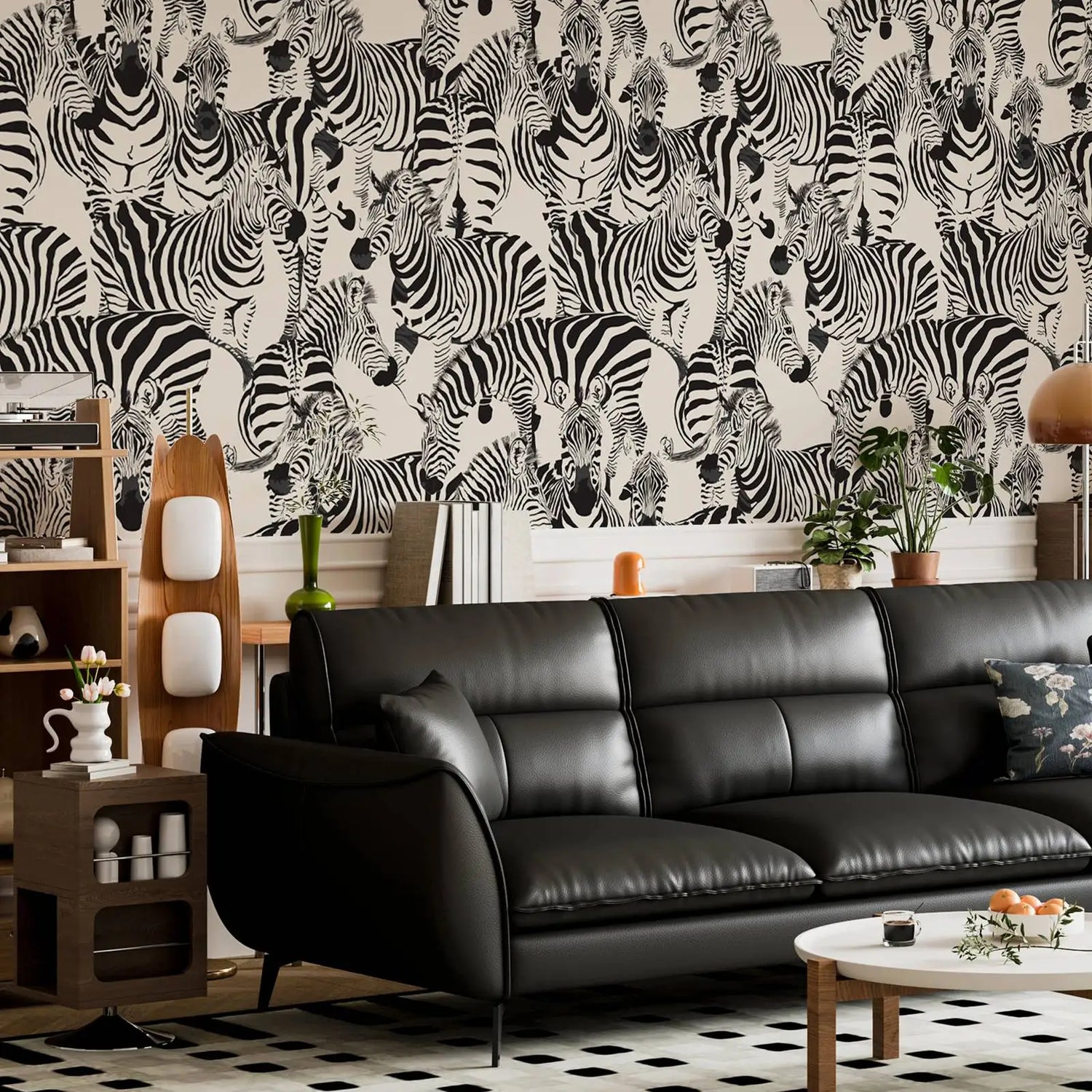 Boho Zebra Wallpaper