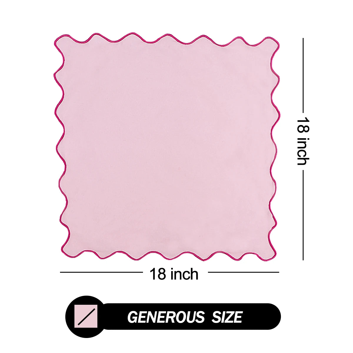 Rose Quartz Scalloped Serenity Placemat