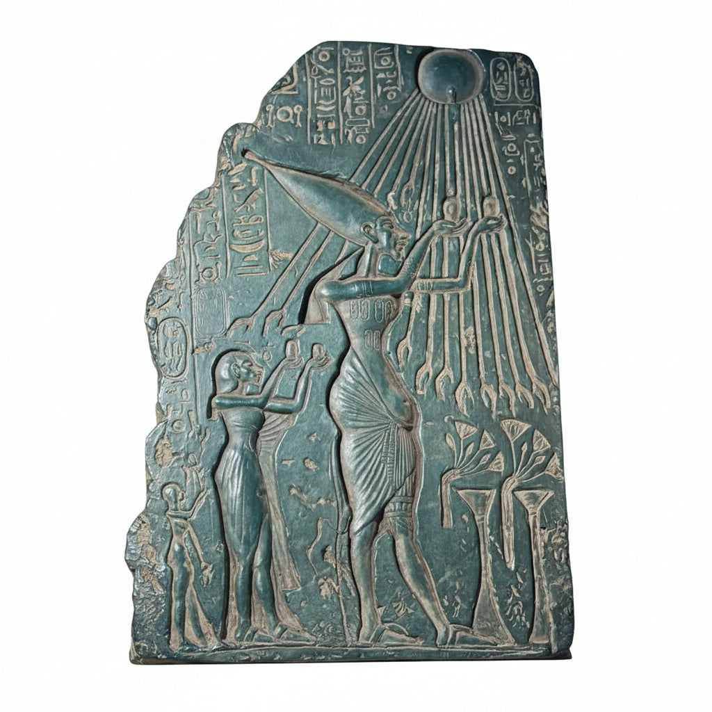Akhenaten Egyptian Relief — Museum Replica Wall Art