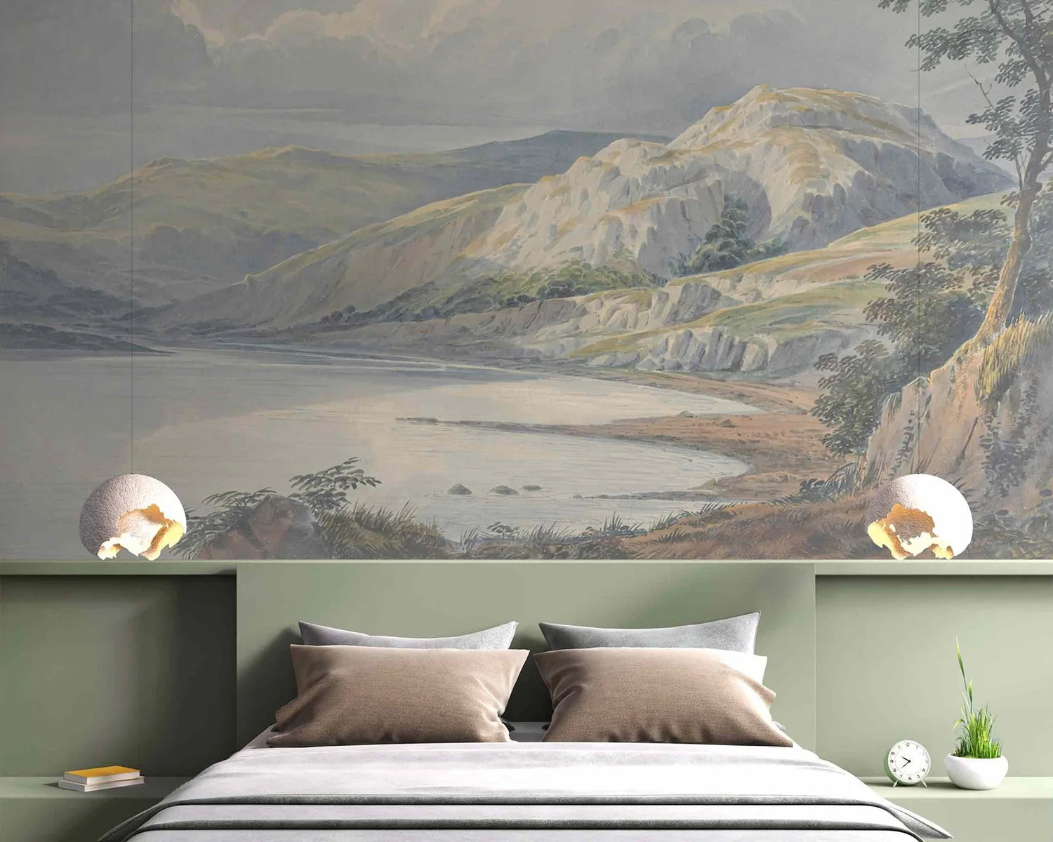 Mountain Valley Panorama Mural