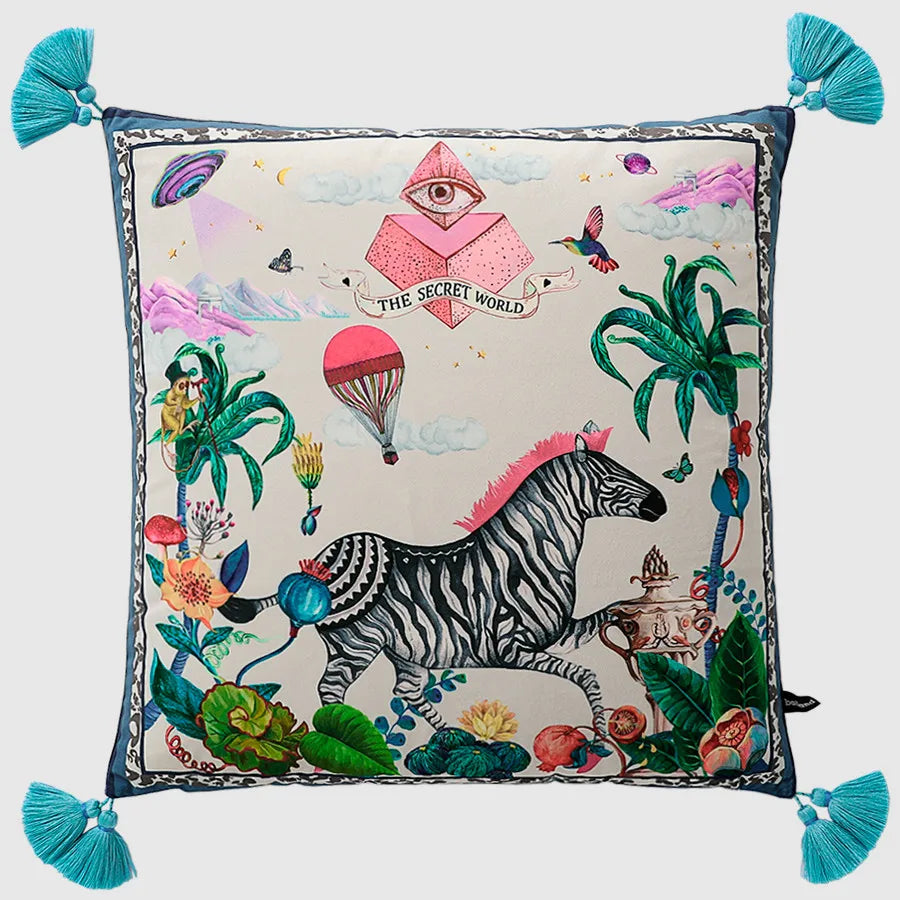 Majestic Zebra Odyssey Luxury Cushion Cover