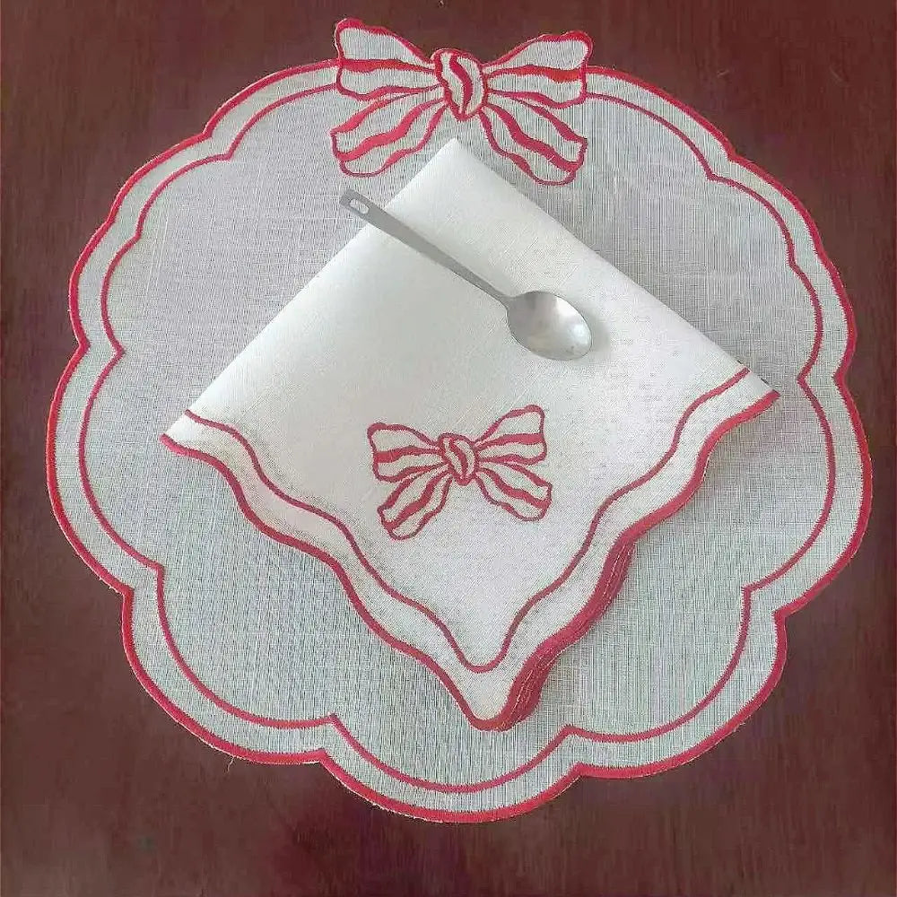 Crimson Bow Placemat