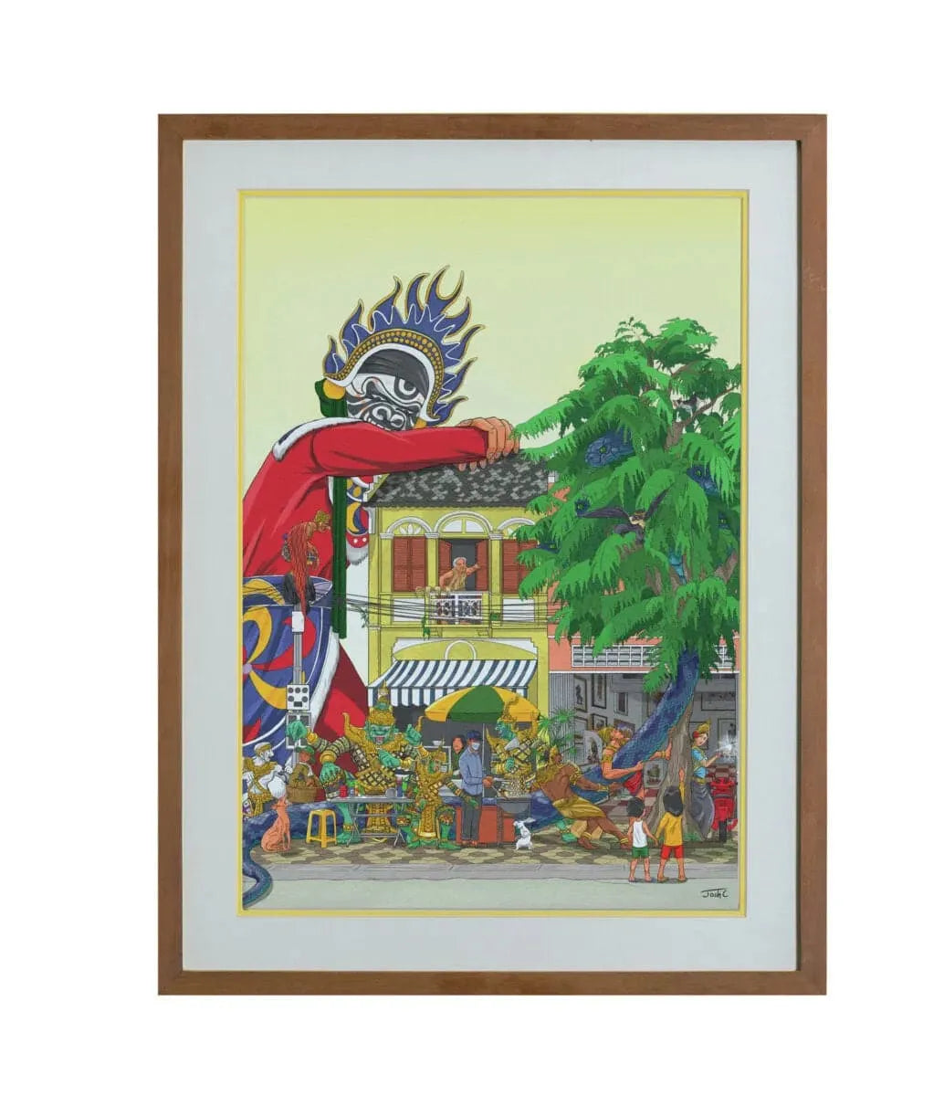 STREET OF GODS Wall Art Print