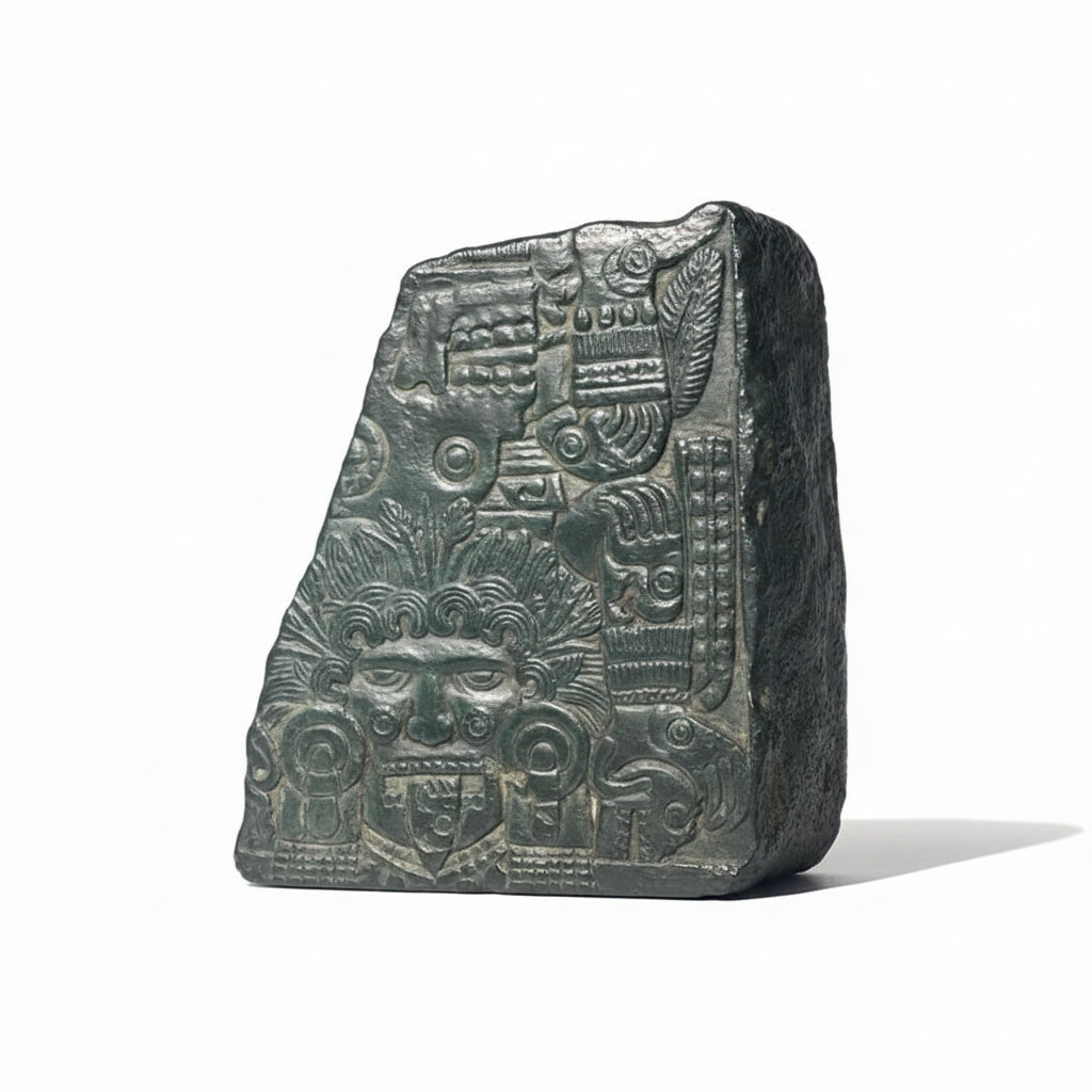 Mayan Culture Relief Bookend — Museum Replica