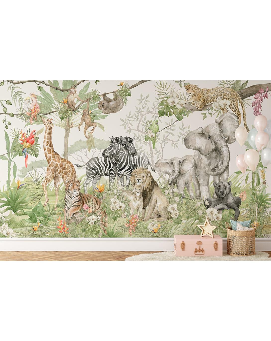 Safari Animal Exotic Jungle Wallpaper 