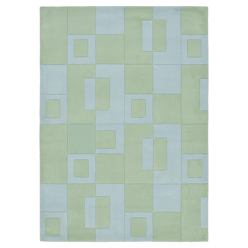 Sage Mosaic Hand Tufted Rug 