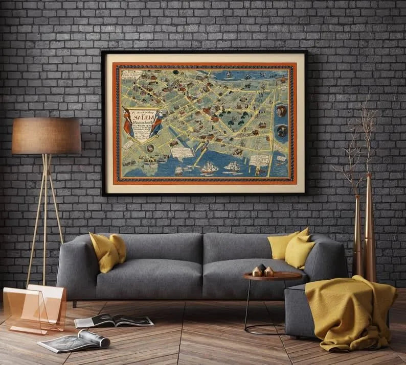 Salem Map Print| Art History