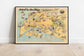 San Diego Map Print| Art History