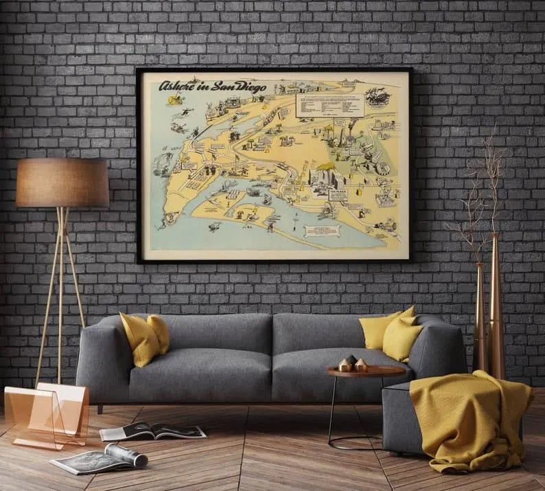 San Diego Map Print| Art History