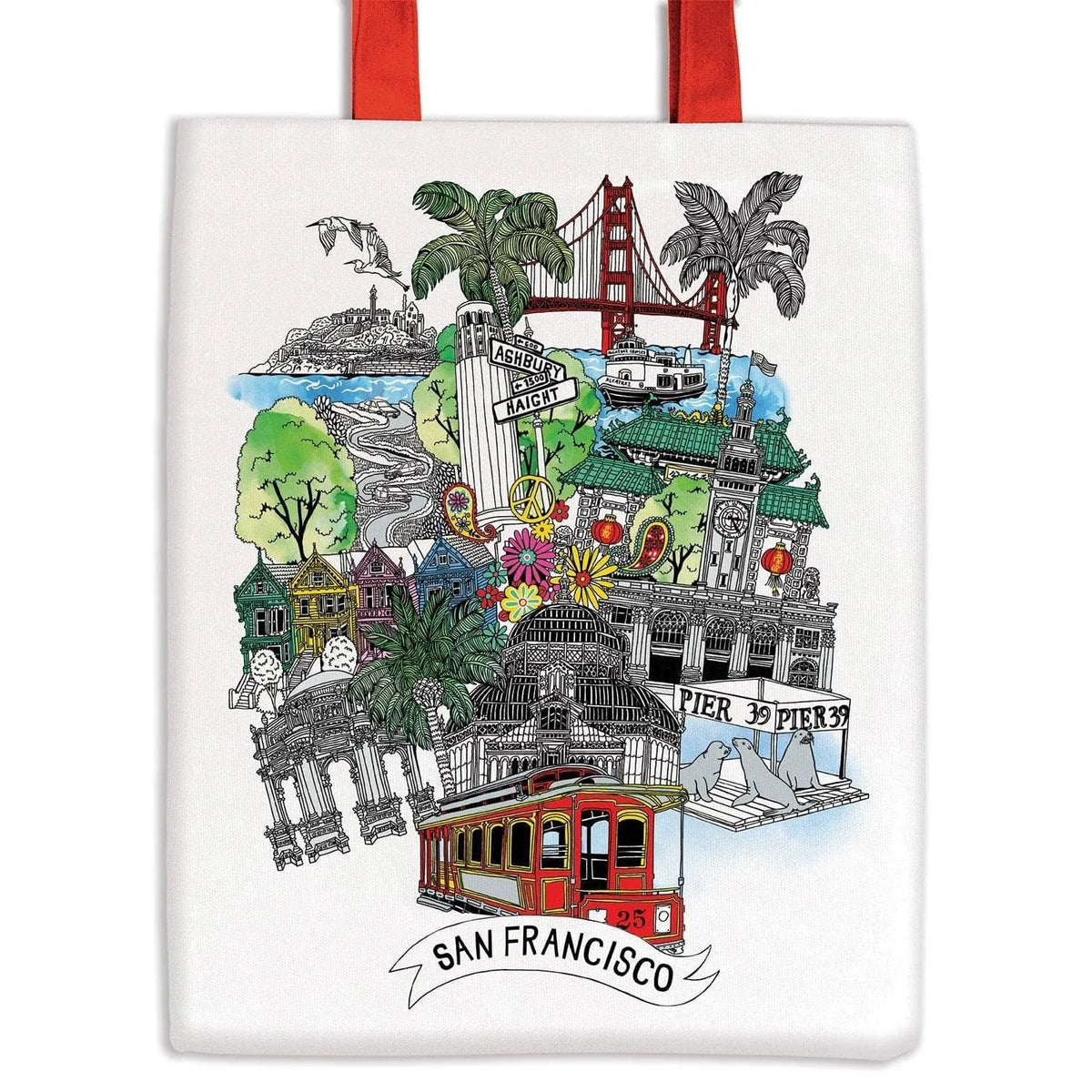 San Francisco Canvas Tote Bag