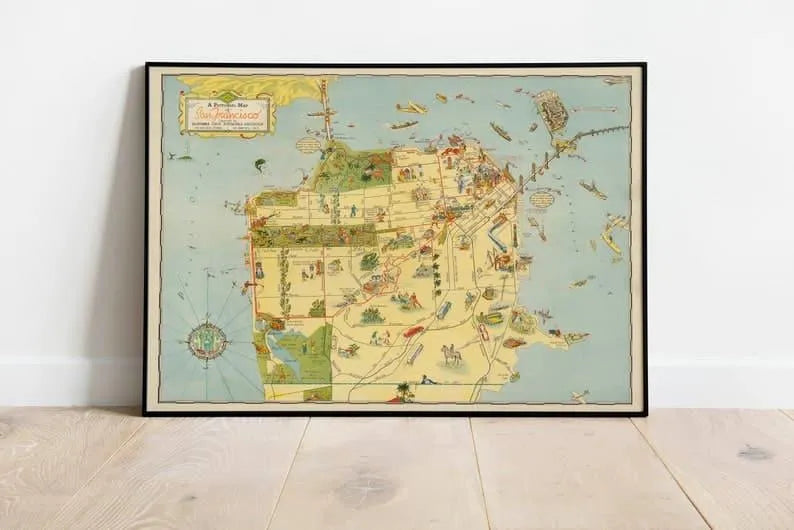 San Francisco Map Print| Art History