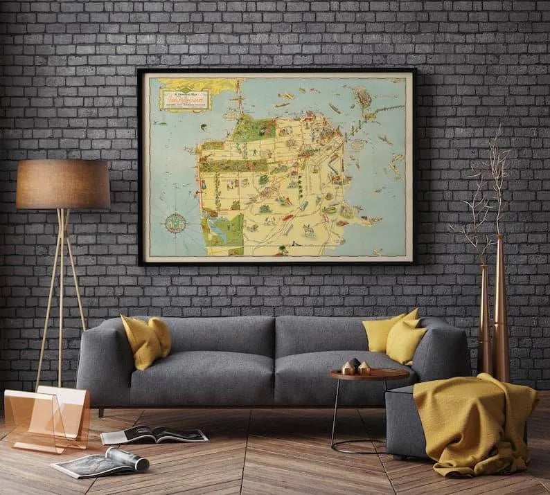 San Francisco Map Print| Art History