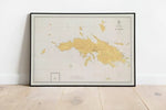 Map of West Indies, Virgin Islands, and St Thomas 1922| Art Print Wall Decor