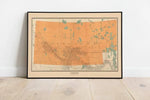 Saskatchewan Map Wall Print| 1903 Saskatchewan Map